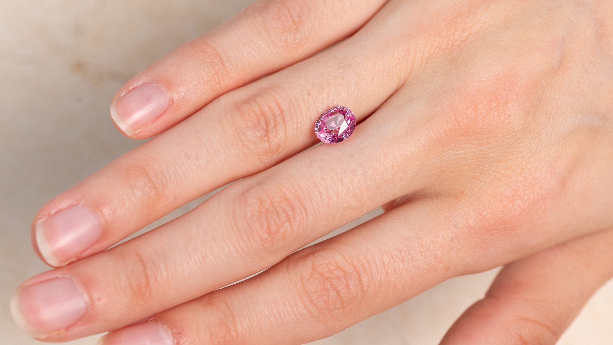 Pink Sapphire Oval S005