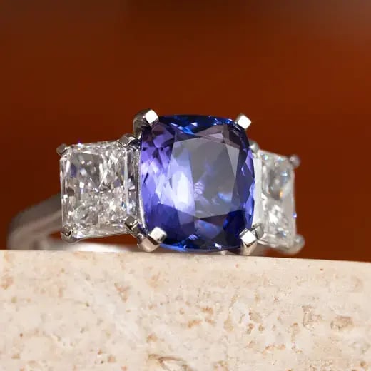 Wyatt_Jewellery_Tanzanite-Diamond-Trilogy-engagement-ring