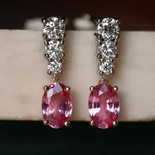 Wyatt_Jewellery_Padparadscha-Drop-Earrings-DiamondGold-Platinum
