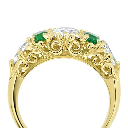 wyatt-jewellery-Carved-half-hoop-18ct-yellow-gold