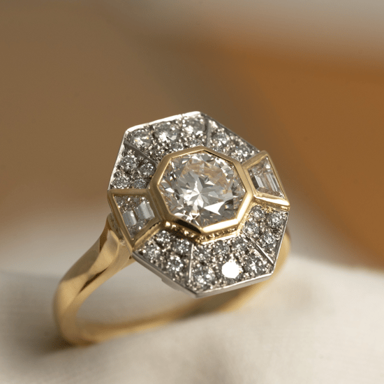 Cocktail Style Engagement Ring