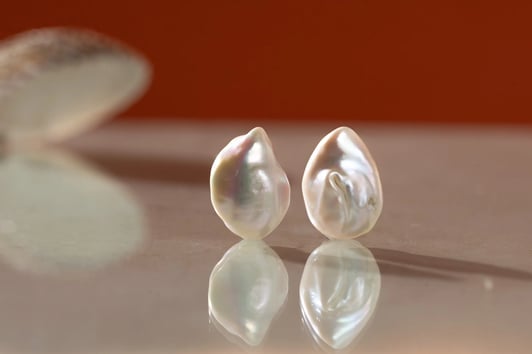 Pair Baroque Pearls