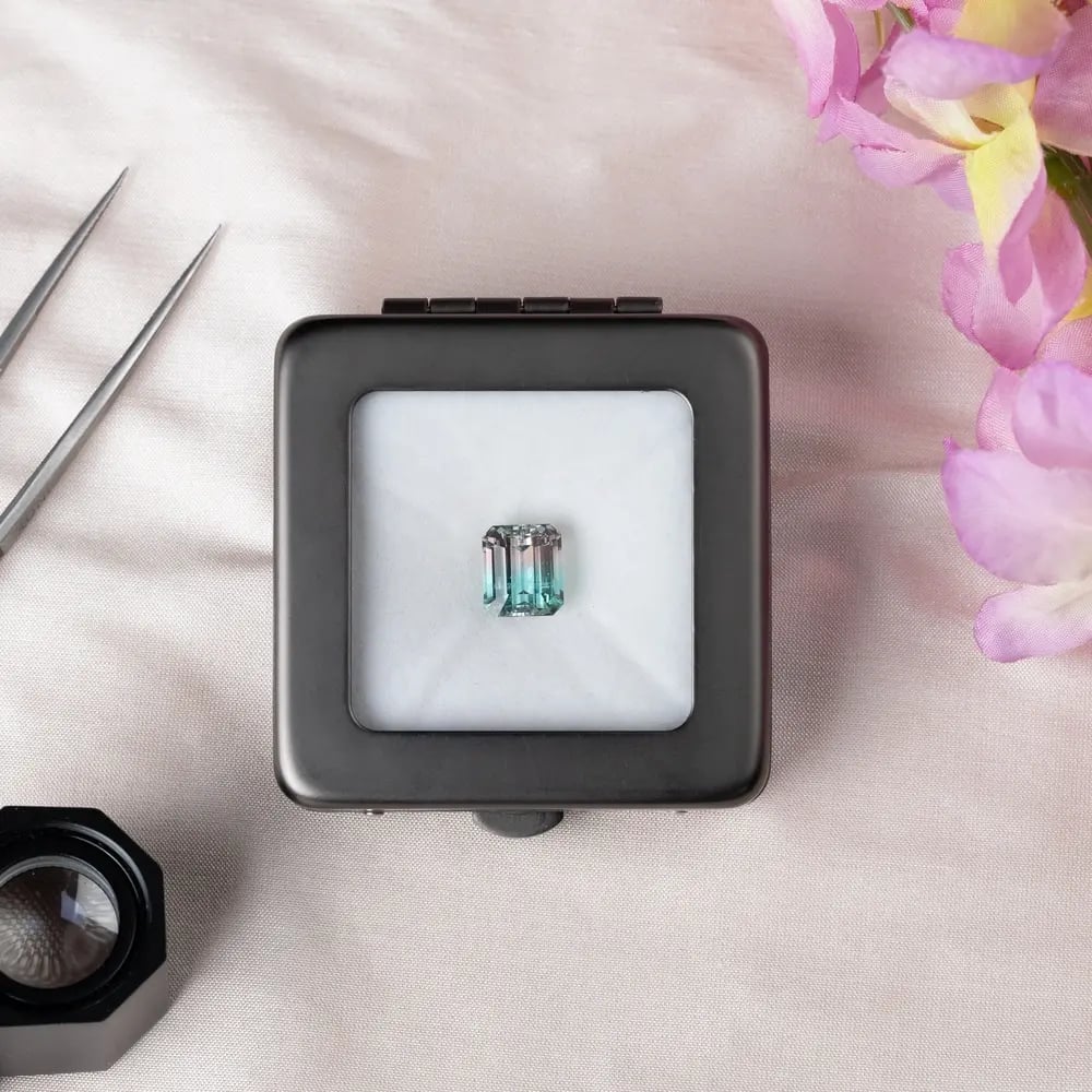 Wyatt-Jewellery-Bi-Coloured-Tourmaline-Paraiba-emerald-cut-T175