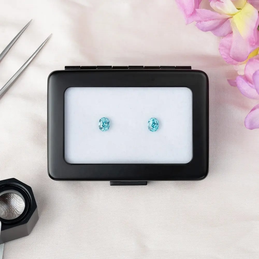 Wyatt-Jewellery-Blue-Zircon-Oval-pair-Z112