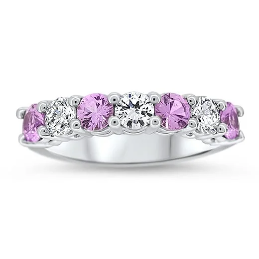 wyatt-jewellery-Pink-sapphire-diamond-bespoke-half-eternity-wedding-ring-platinum-claw-set-anniversarry-birthday-christmas-gift-present-520-by-520-72dpi
